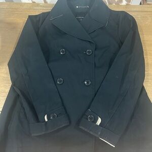 Banana Republic Navy and White Coat